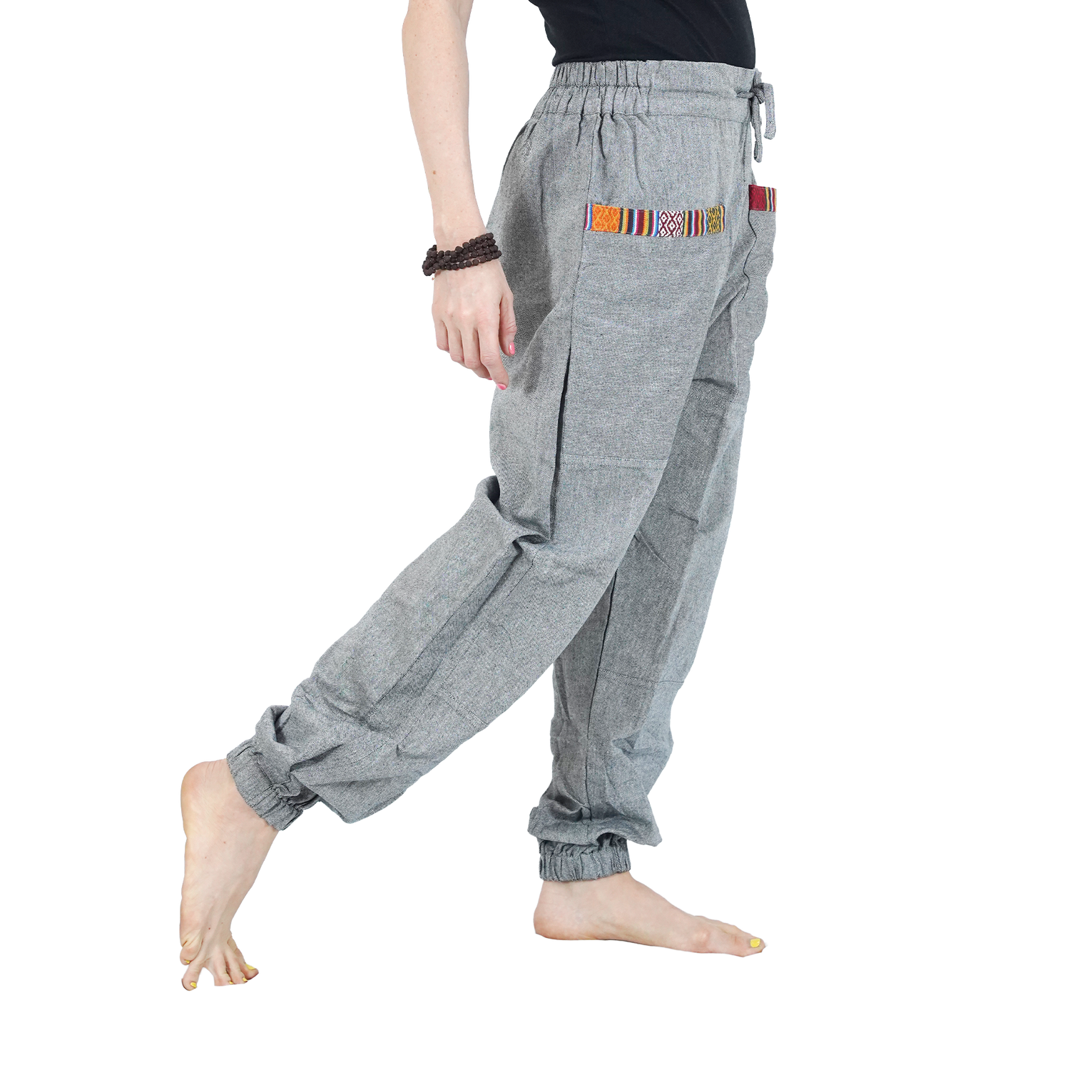 Dark Ash Regular Hopper Pants with Small Patch Front Pockets