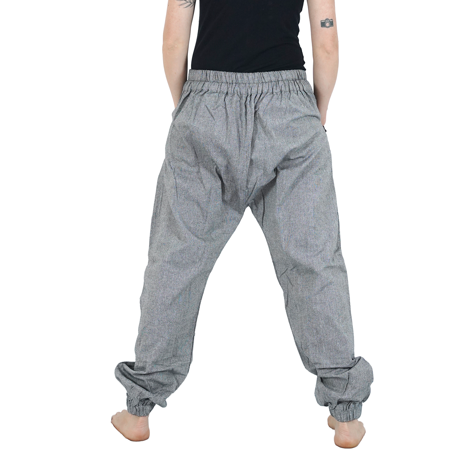 Dark Ash Regular Hopper Pants with Small Patch Front Pockets