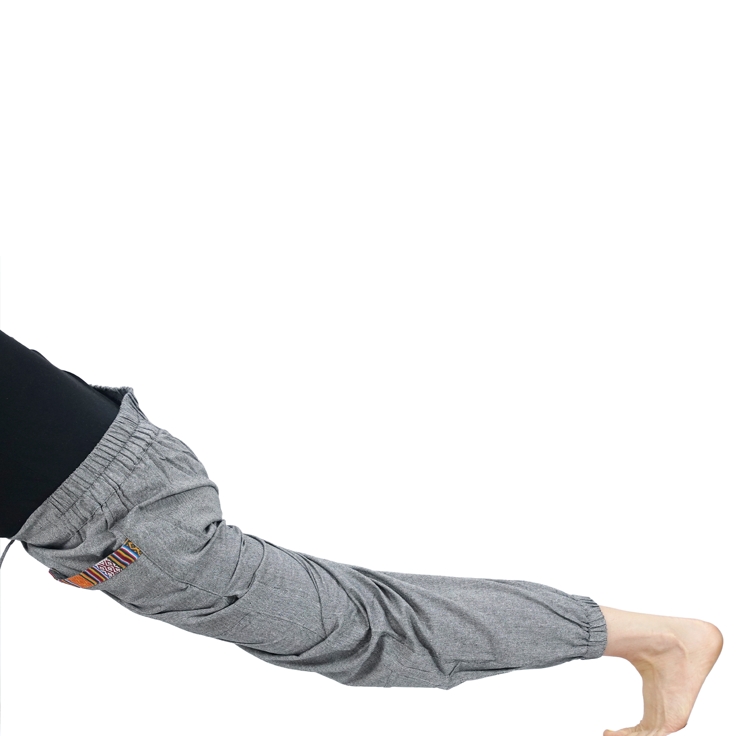 Dark Ash Regular Hopper Pants with Small Patch Front Pockets