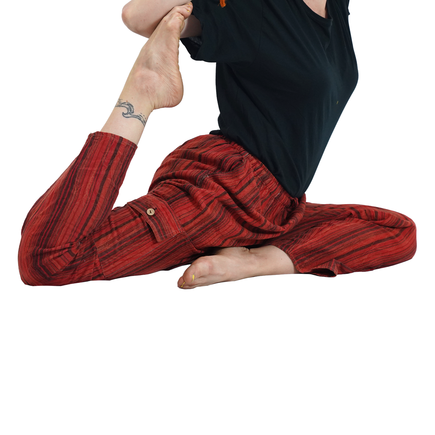 Red Stripes 4 Pocket Pyjama