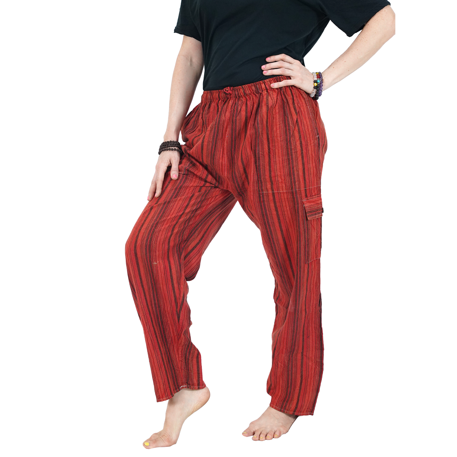 Red Stripes 4 Pocket Pyjama