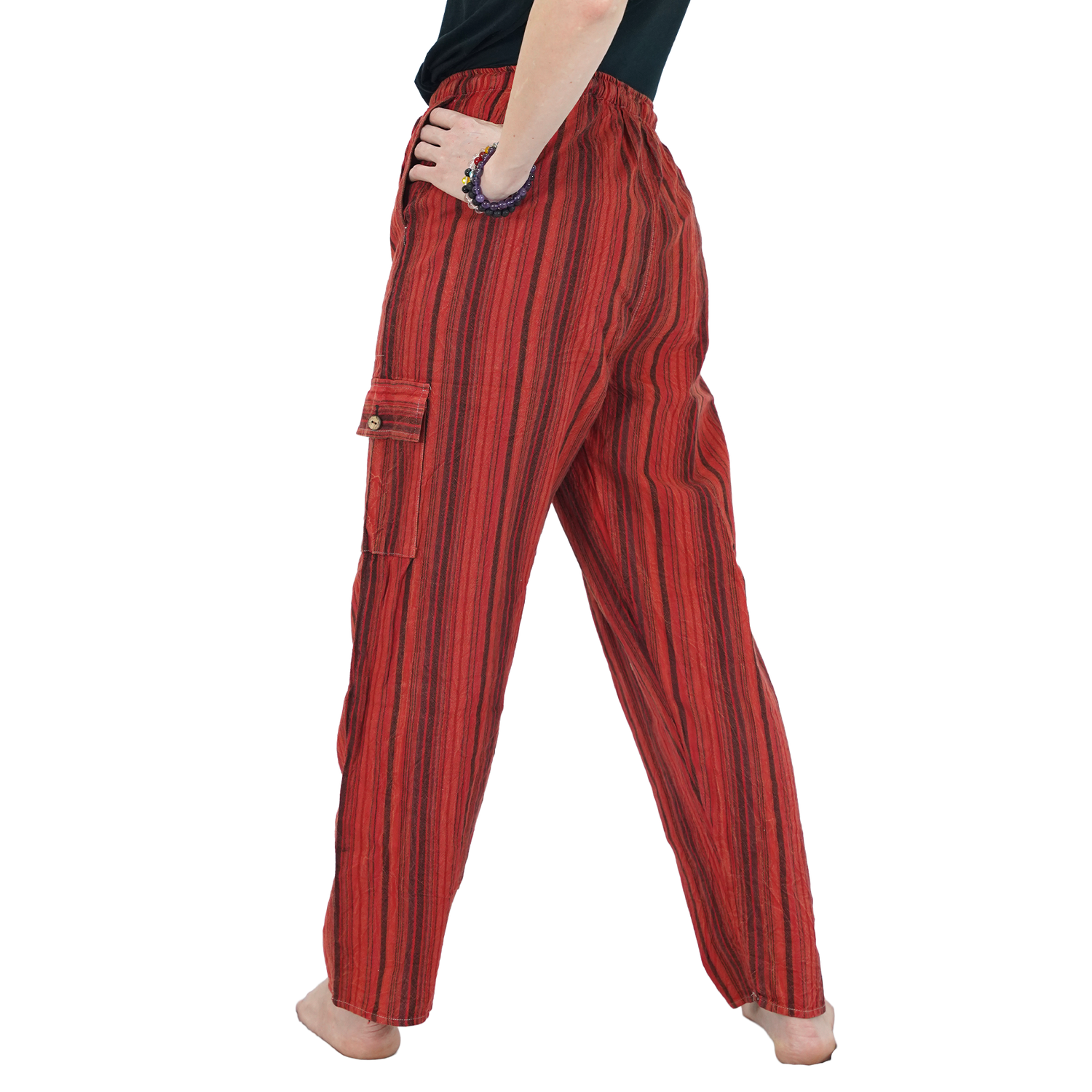 Red Stripes 4 Pocket Pyjama