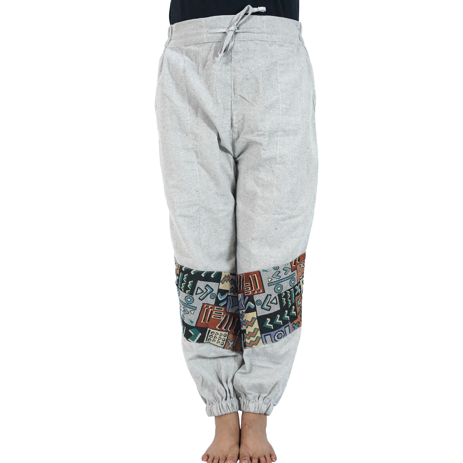Ash with Multicolor Design Yippie Hopper Elastic Back Side