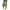Green Tye Dye Harem Pants Rayon Drop Crotch