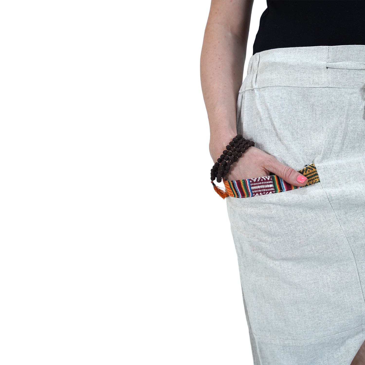 Grey Regular Hopper Pants with Small Patch Front Pockets