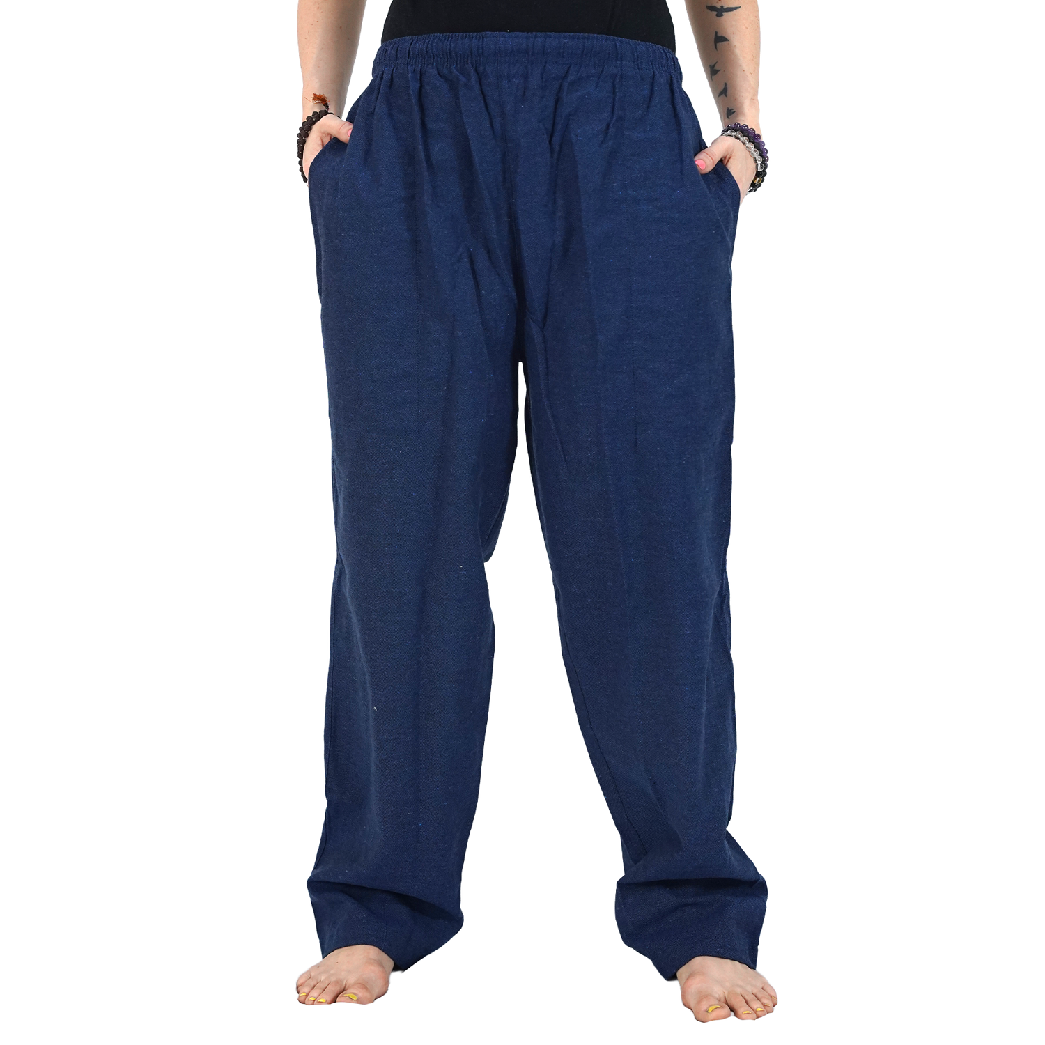 Blue Eco-Friendly Fabric Cotton Lounge Pants