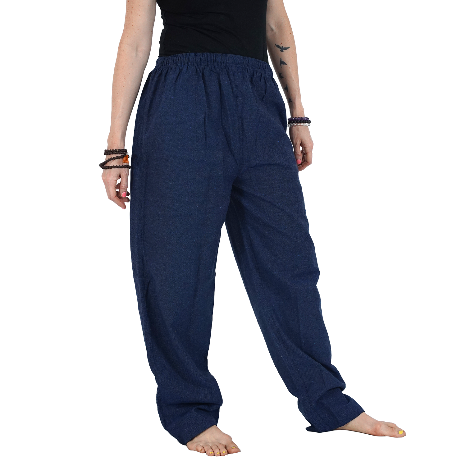Blue Eco-Friendly Fabric Cotton Lounge Pants