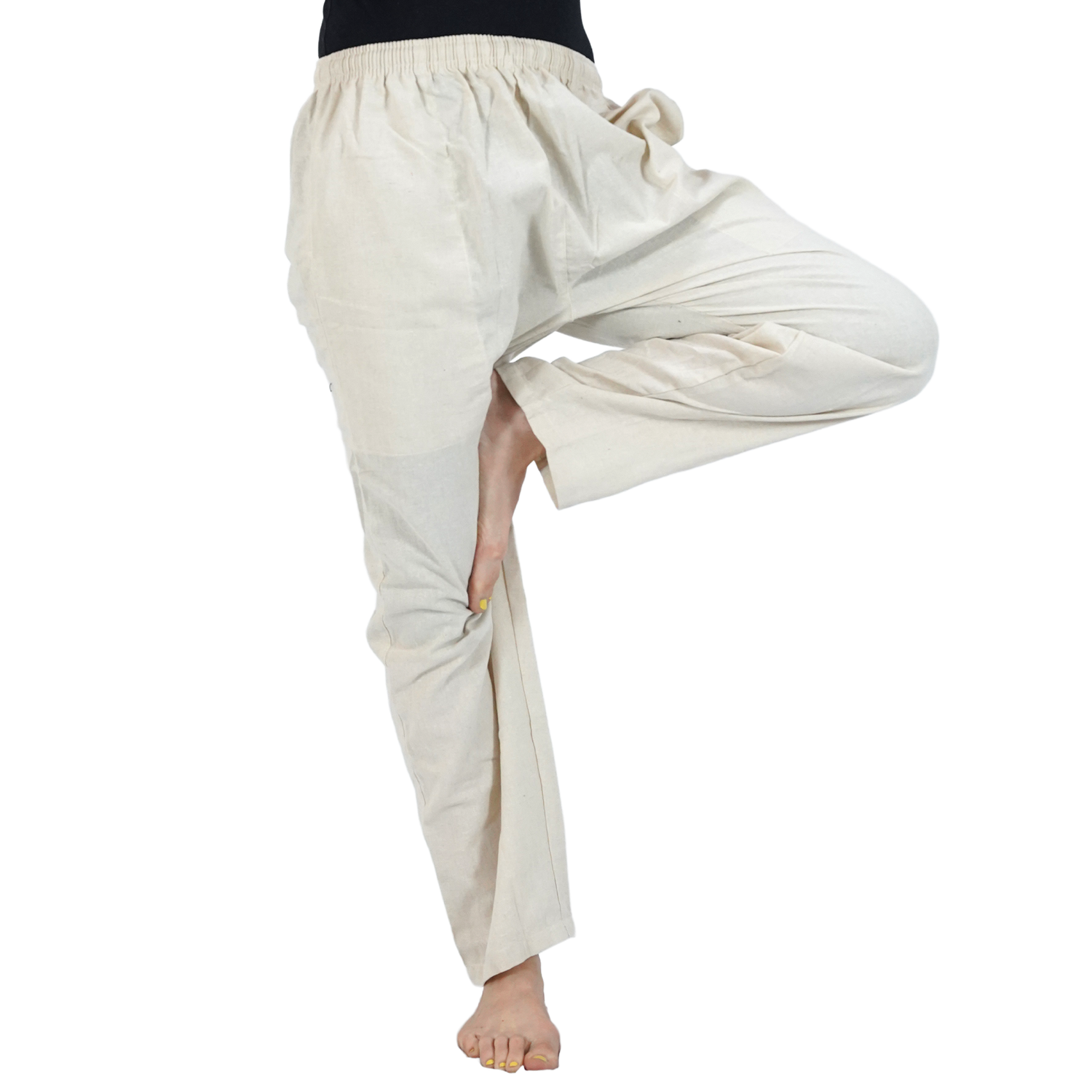 Off White Eco-Friendly Cotton Lounge Pants