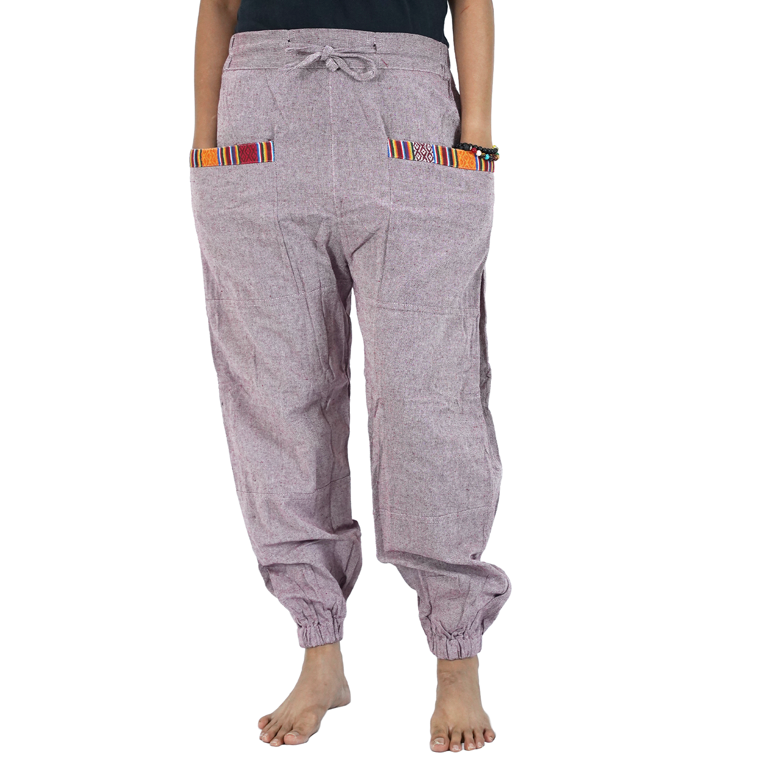 Reddish Brown with Patch Front Pocket Regular Hopper Pants