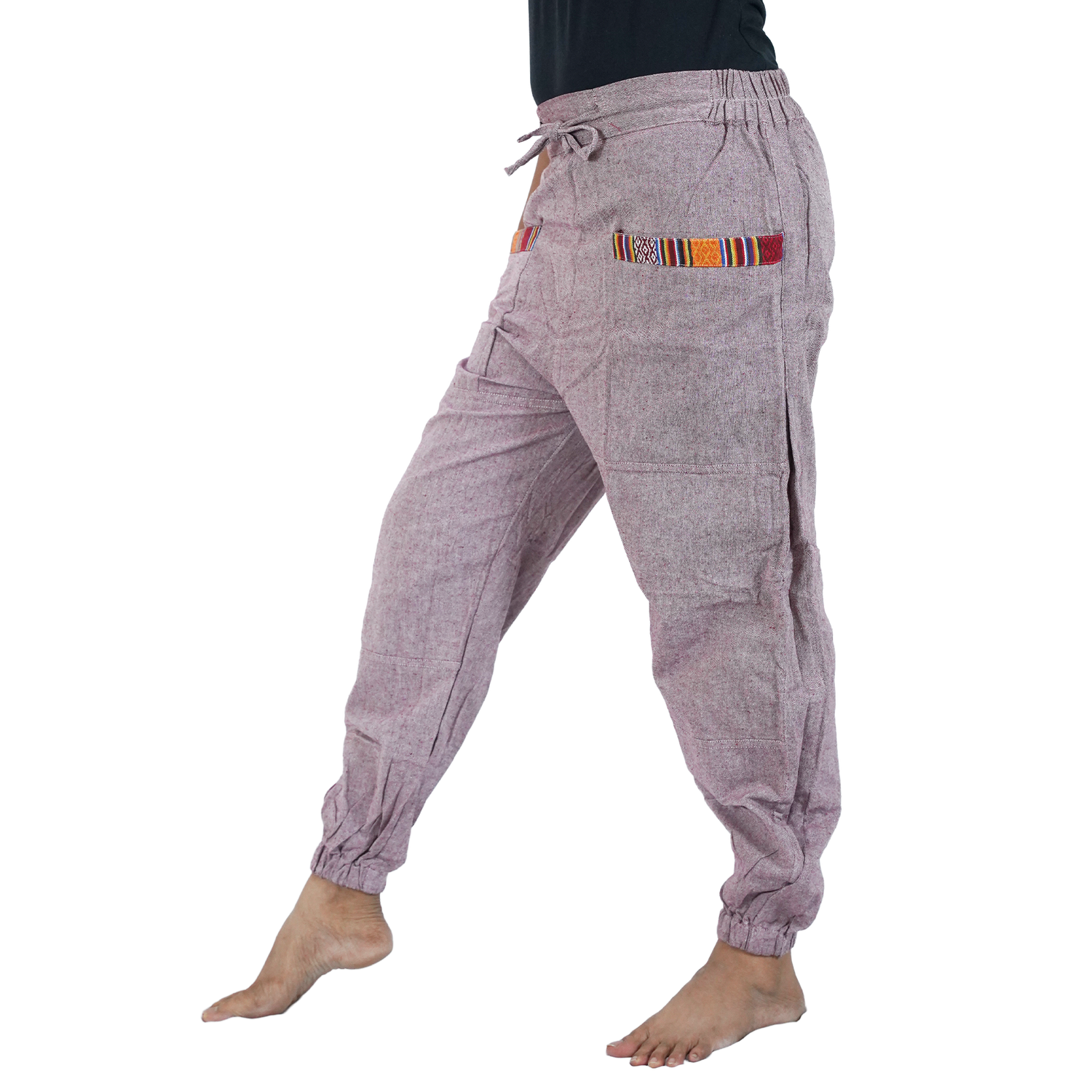 Reddish Brown with Patch Front Pocket Regular Hopper Pants