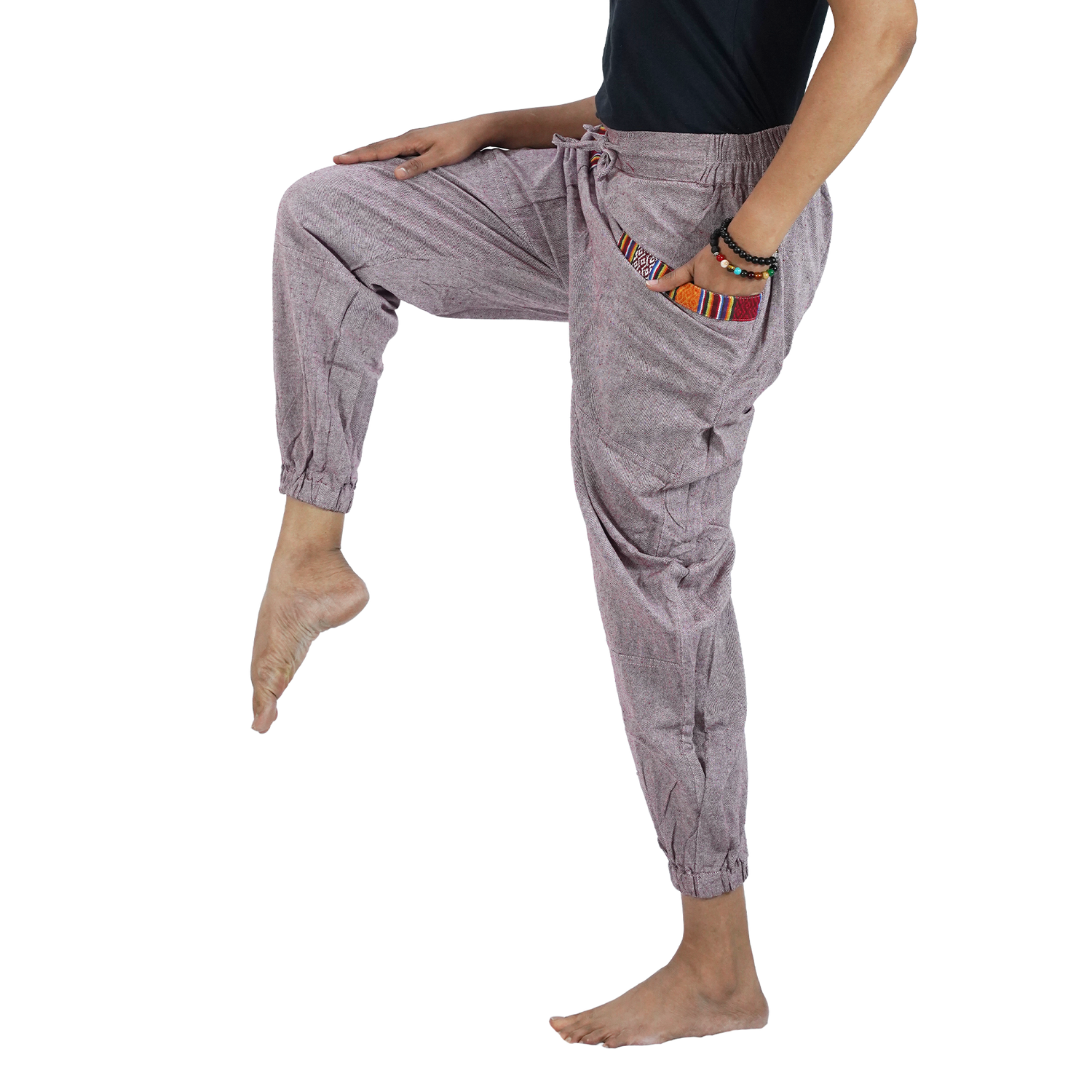 Reddish Brown with Patch Front Pocket Regular Hopper Pants