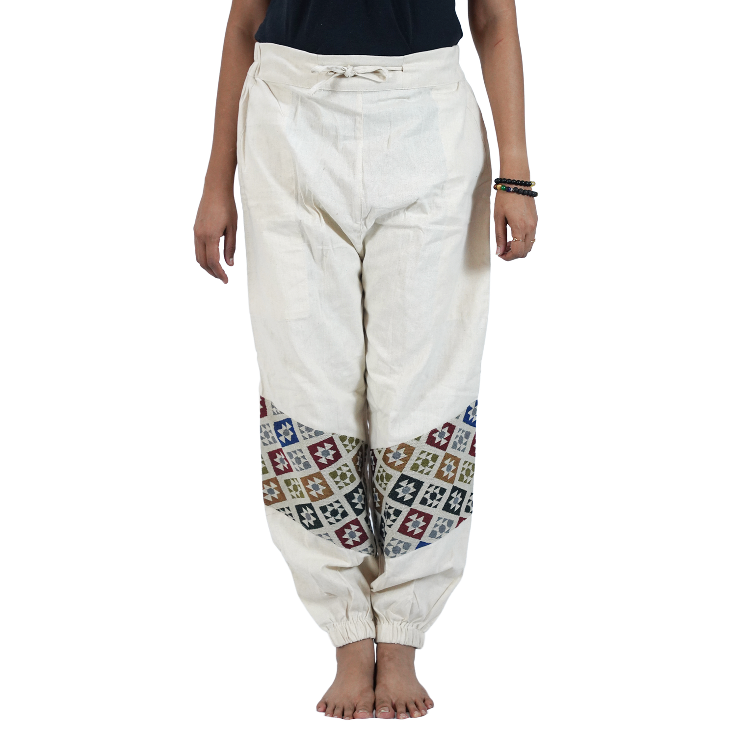 Off White Yippie Hopper Elastic Back Side Pants