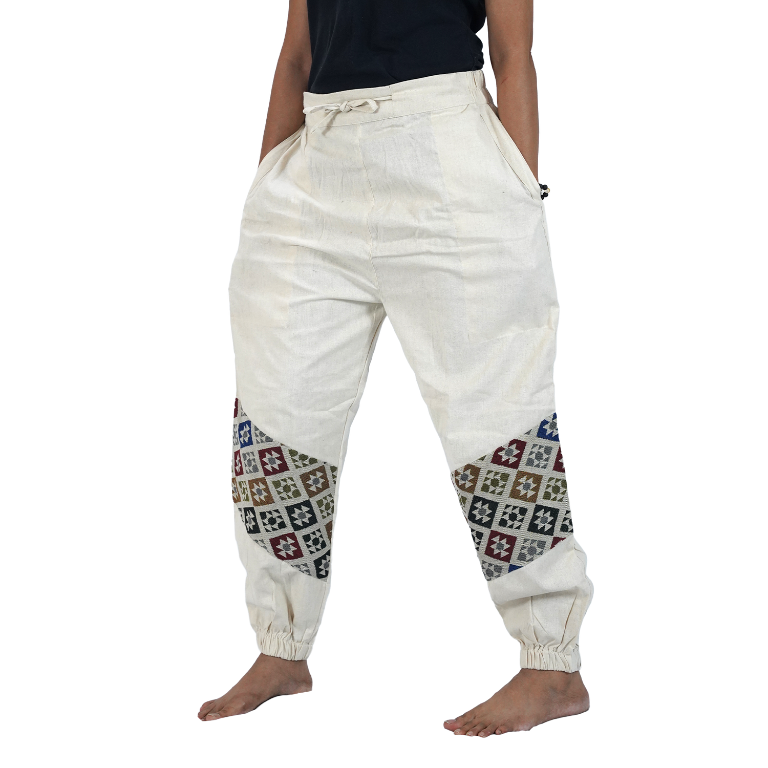 Off White Yippie Hopper Elastic Back Side Pants